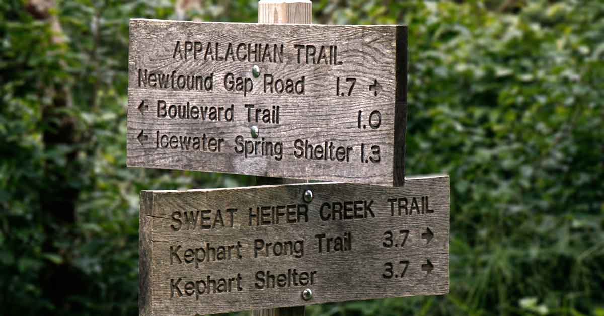 Hiking the Appalachian trail in Tennessee